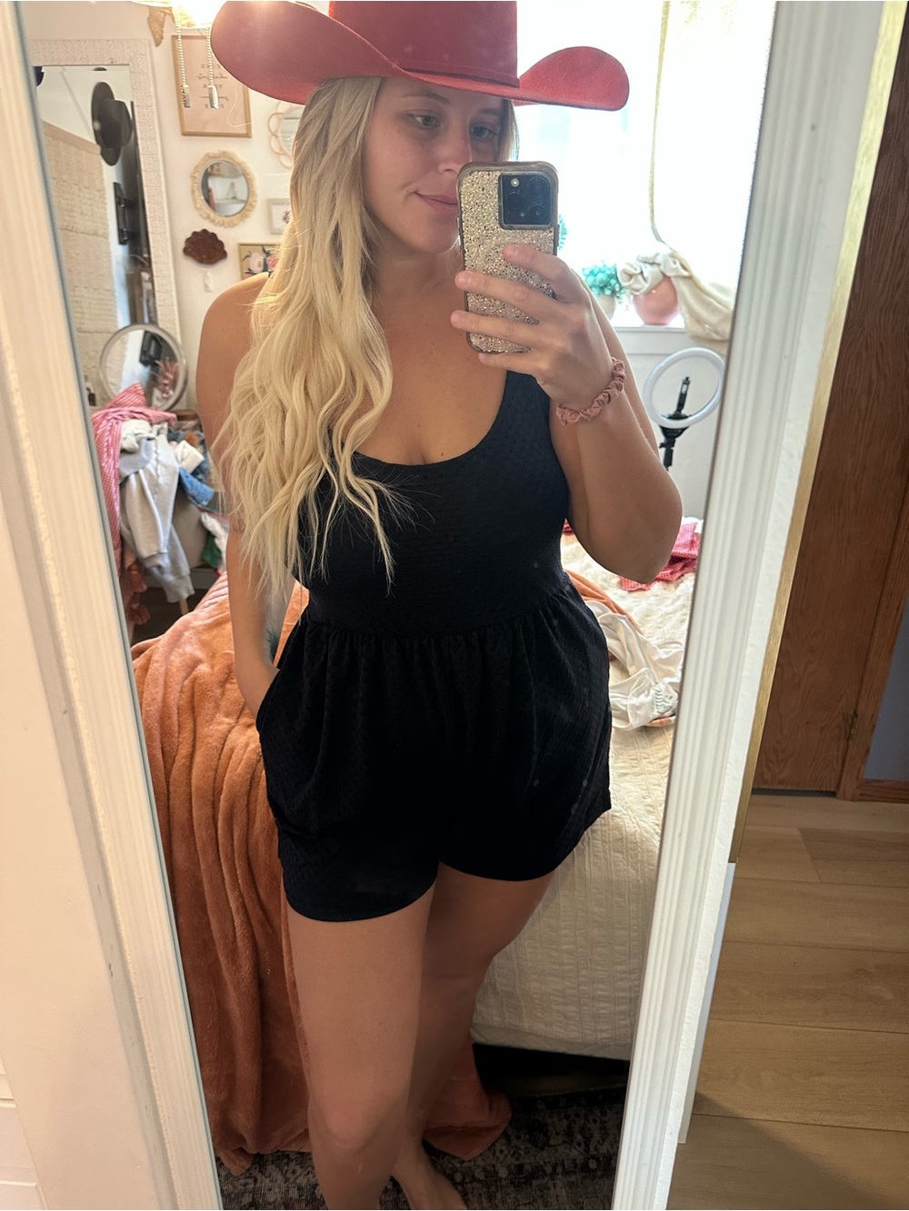 NWT Wild Fable Black Romper with Pockets